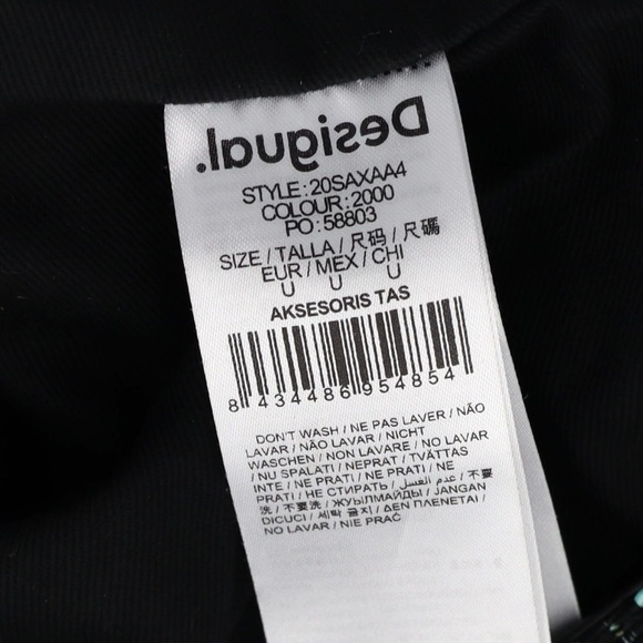 Desigual Large Patchwork Bag Embroidered Textured Fabric Convertible Tote - Picture 16 of 16